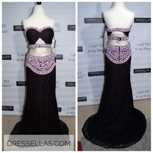 NWT! Two Piece Rachel Allan Prom Dress!